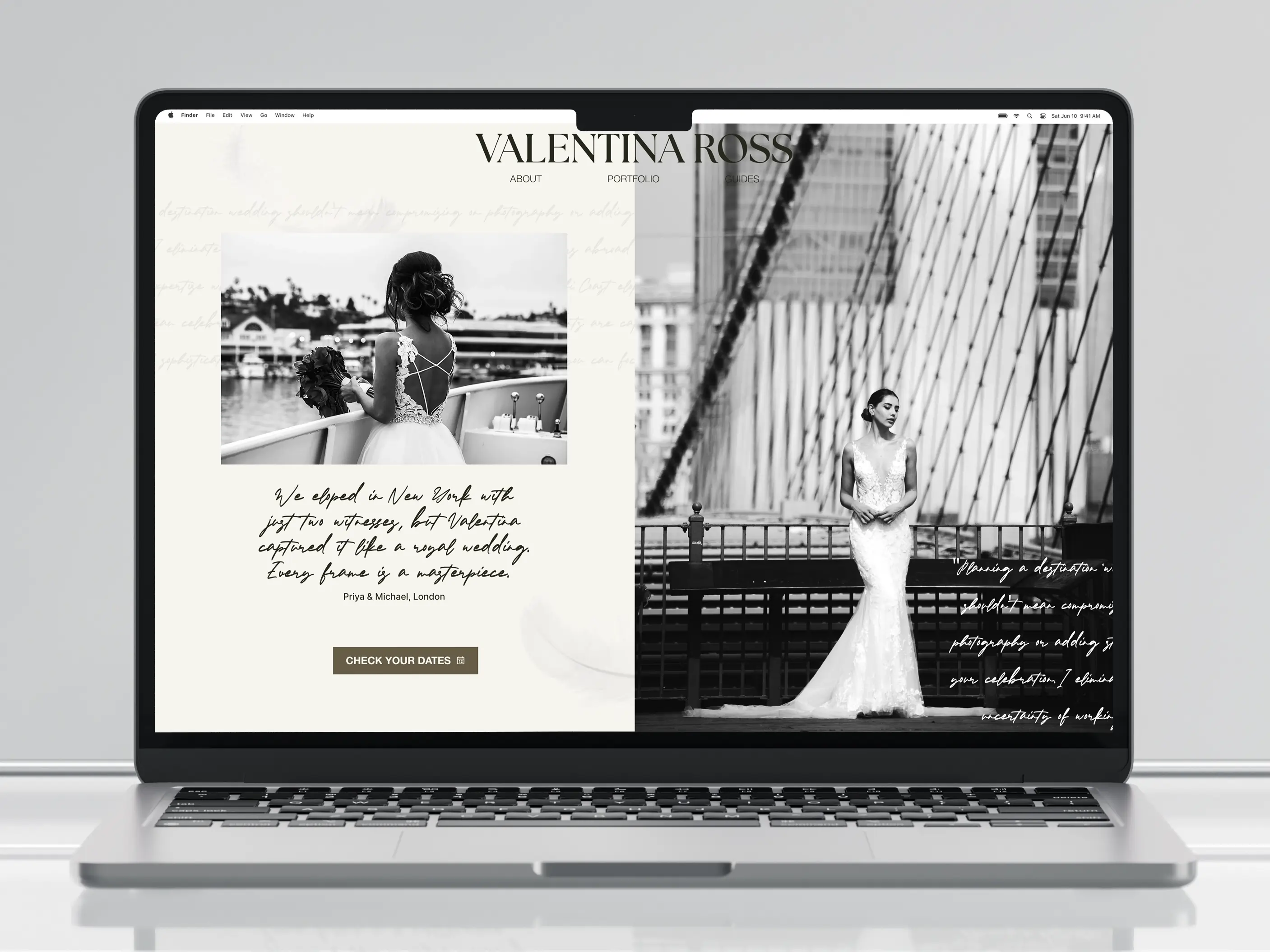 wedding photography videography website