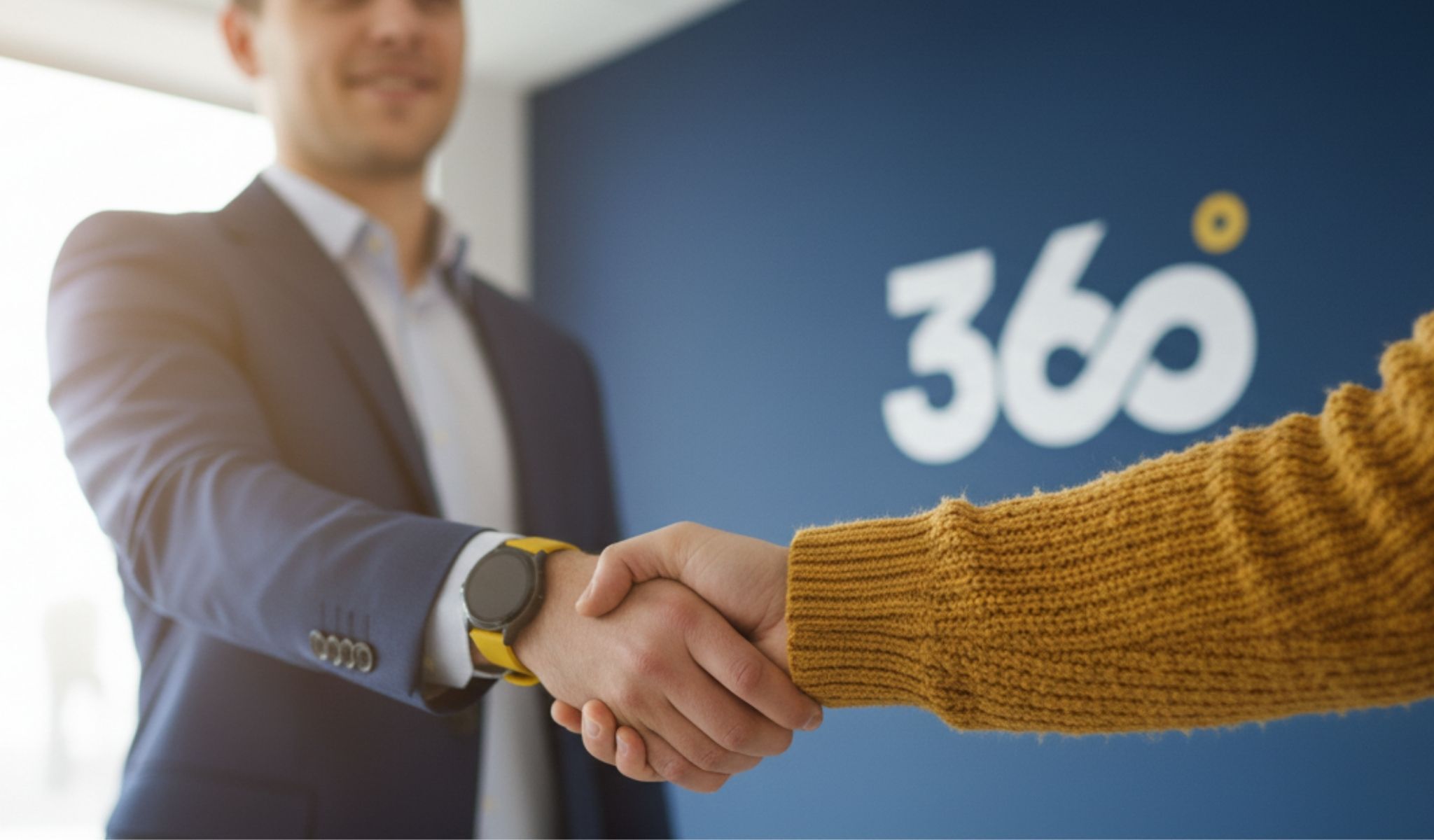 deux personnes qui se serrent la main