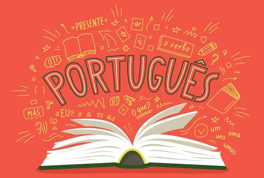 Illustration of a person studying French with an open book and a desk lamp, alongside the French flag and the word 'Français' in elegant script. The image represents French language learning and immersion.