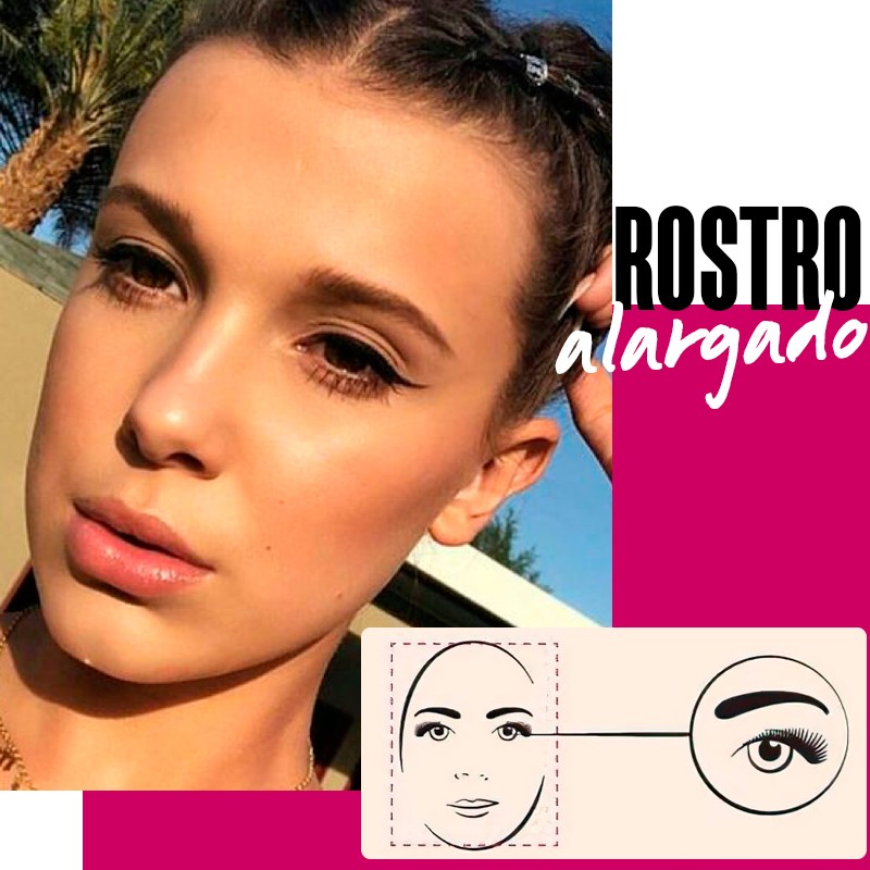 Cejas para un rostro alargado: rostro alargado | Fuente: Google Images