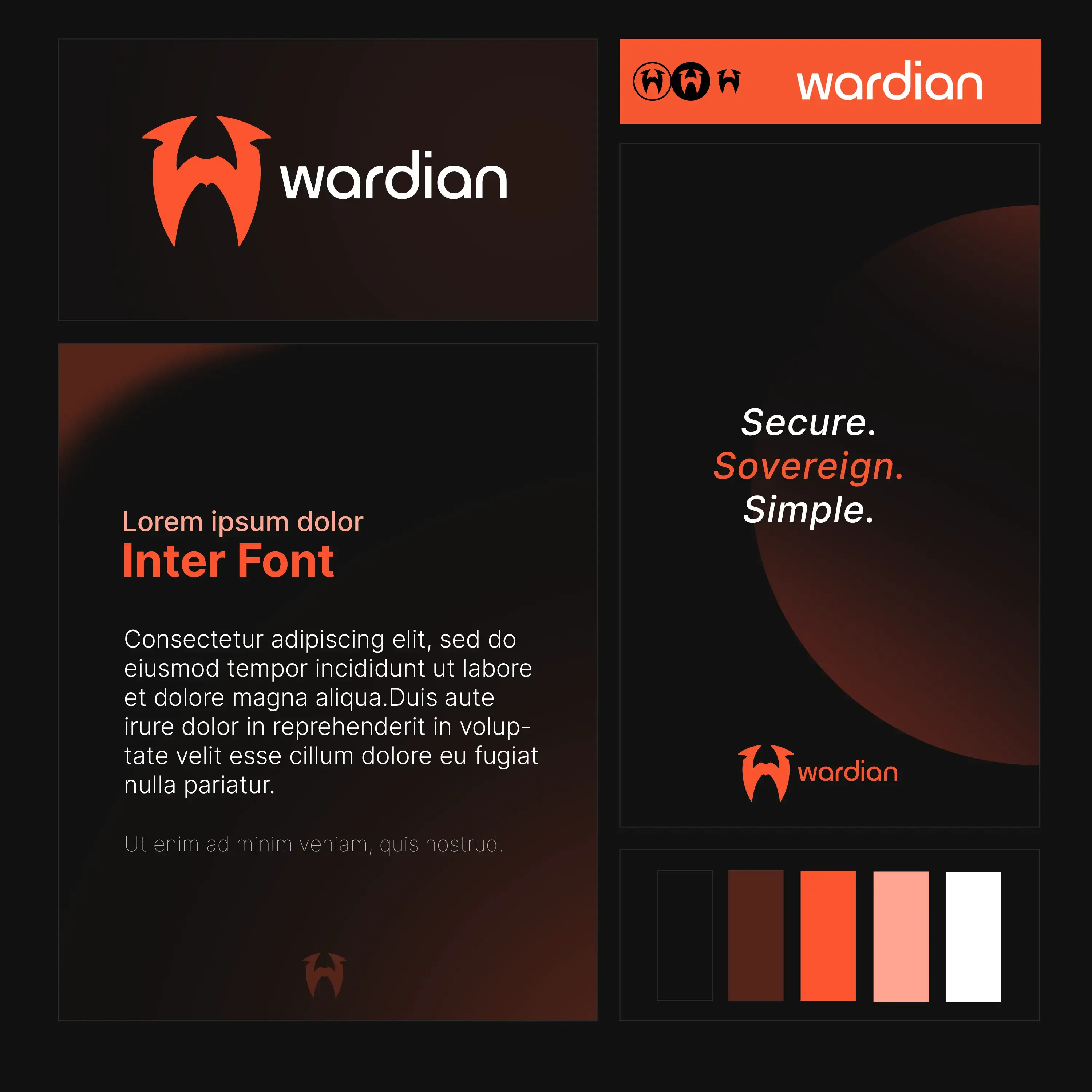 Minimalist brand logo with clean typography