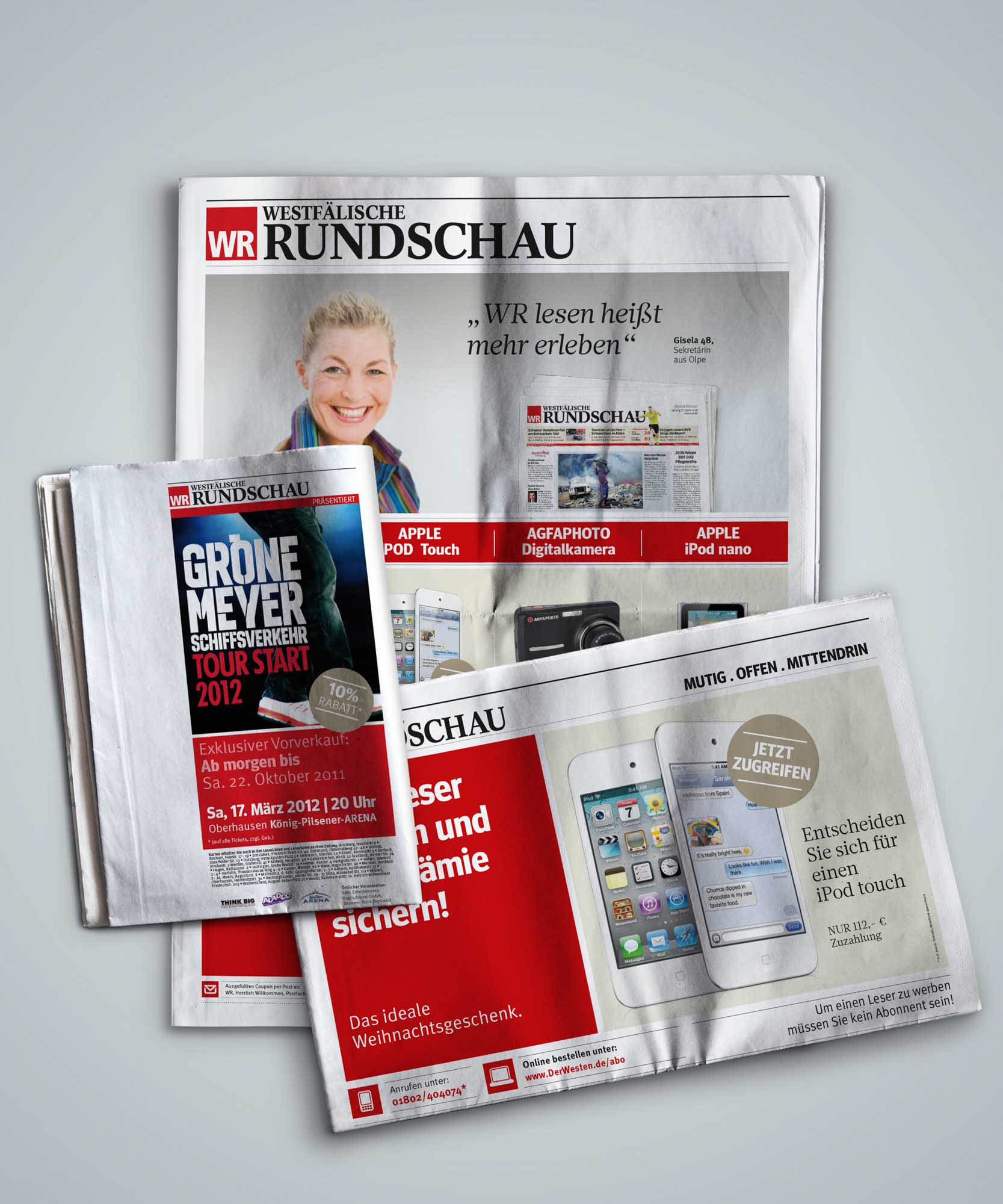 POS-Kommunikation für FUNKE Titel – Kampagnendesign für Abo und Imageanzeigen