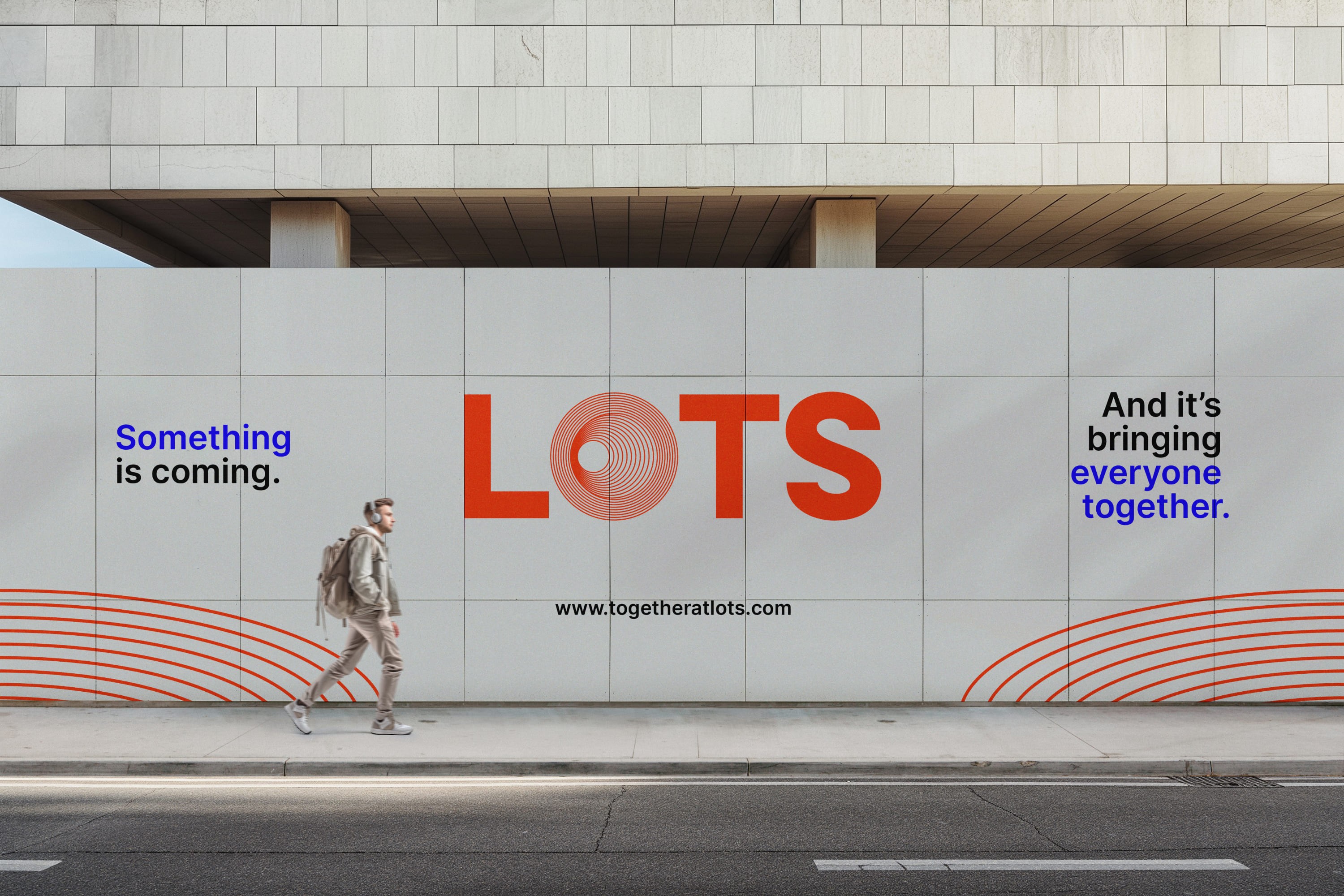 lots community hotel construction billboard