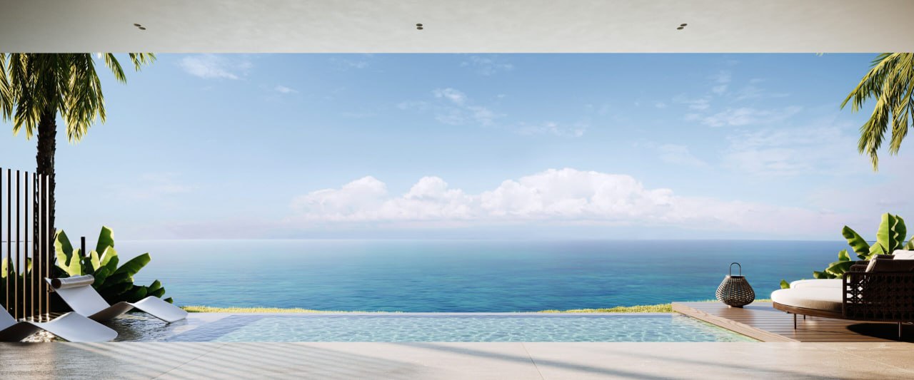 1BR villa with direct ocean view in a premium complex on Nusa Penida