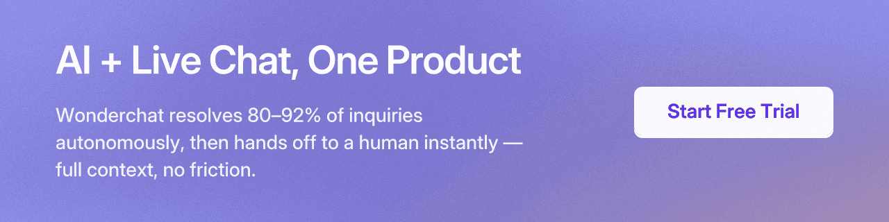 AI + Live Chat, One Product