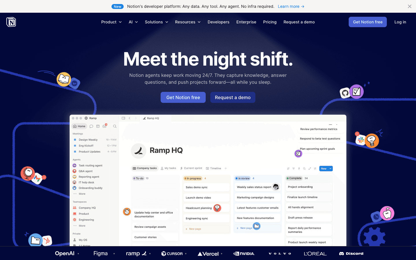 Notion website screenshot