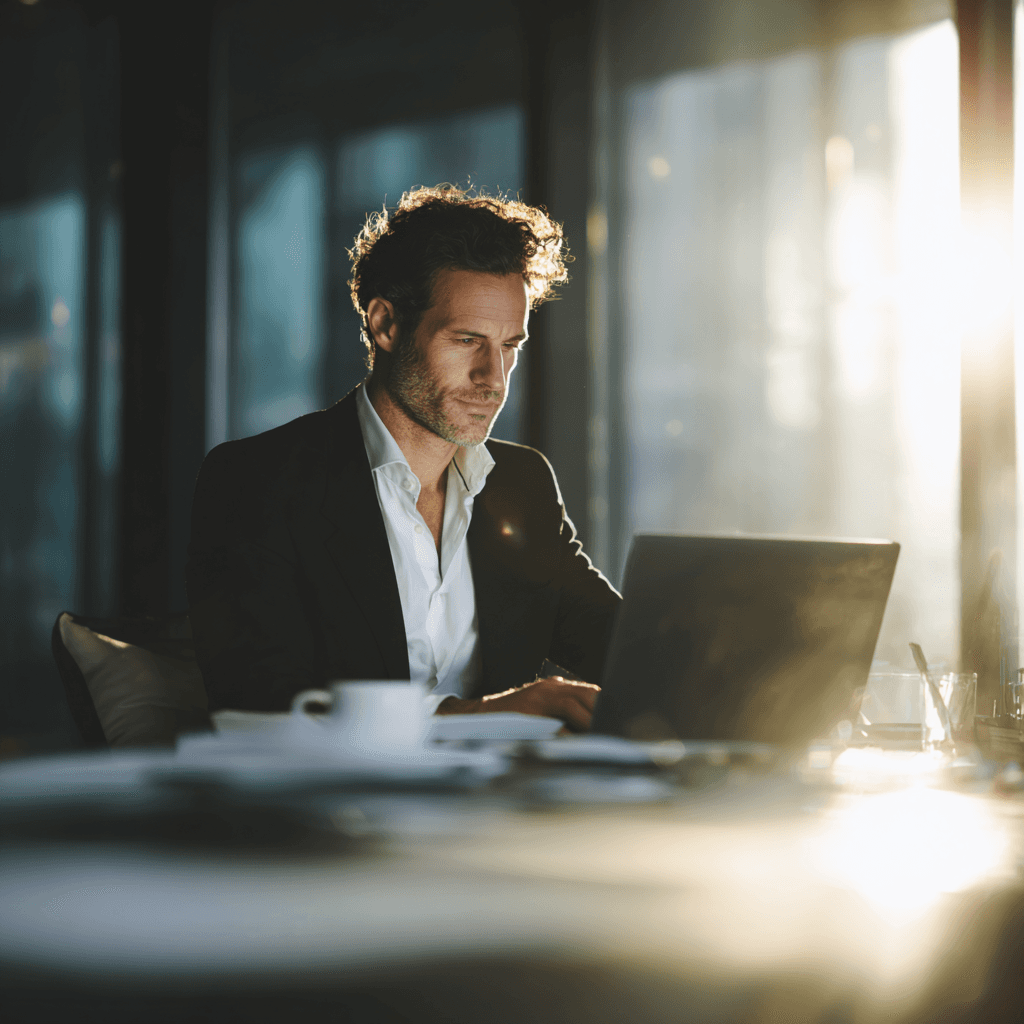 A businessperson is using the 12-week year to become productive.