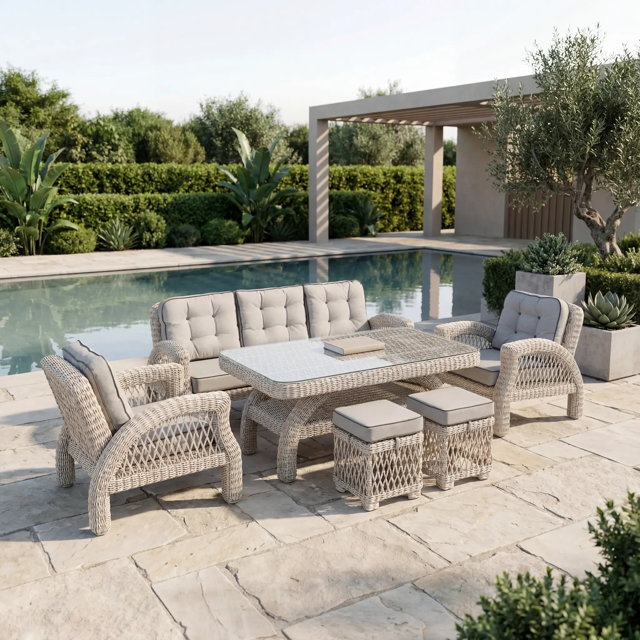 An scene of a lounge chair