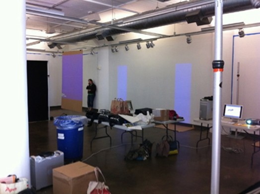 installation process of the exhibiton