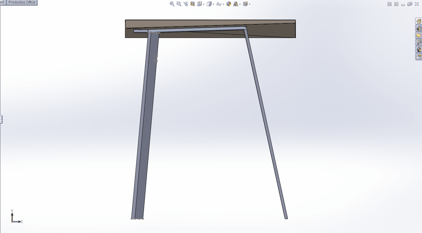 Desk 3D model