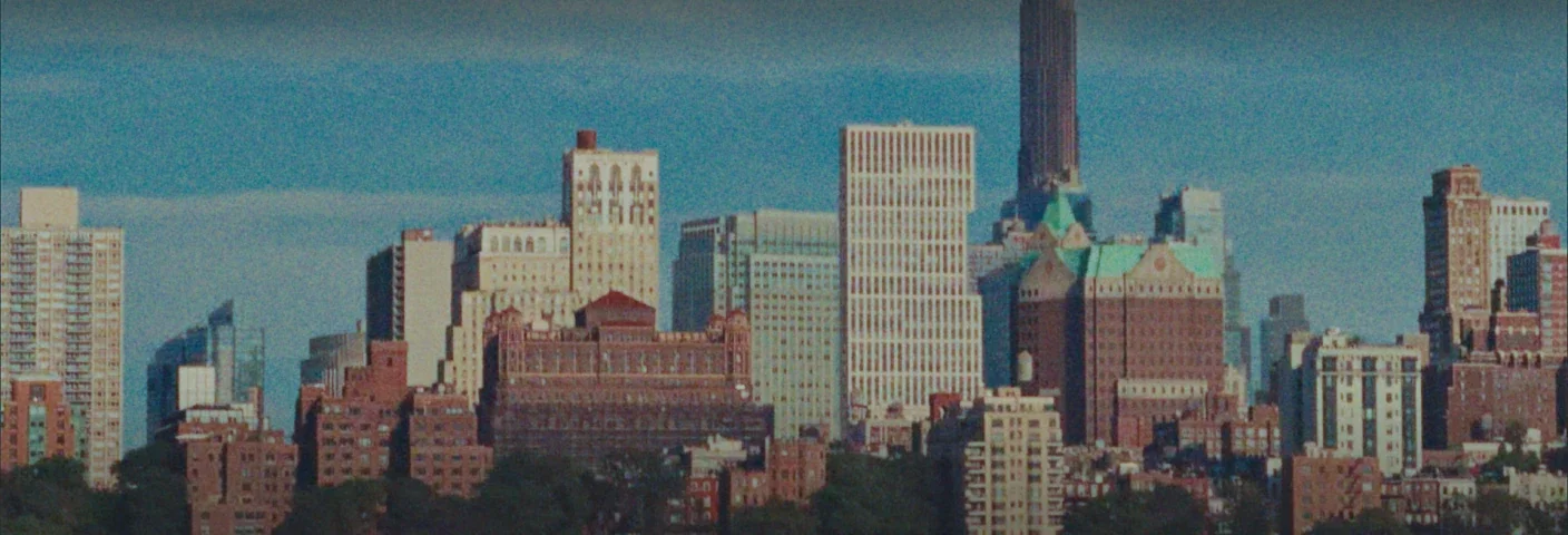 Manhattan skyline at dusk