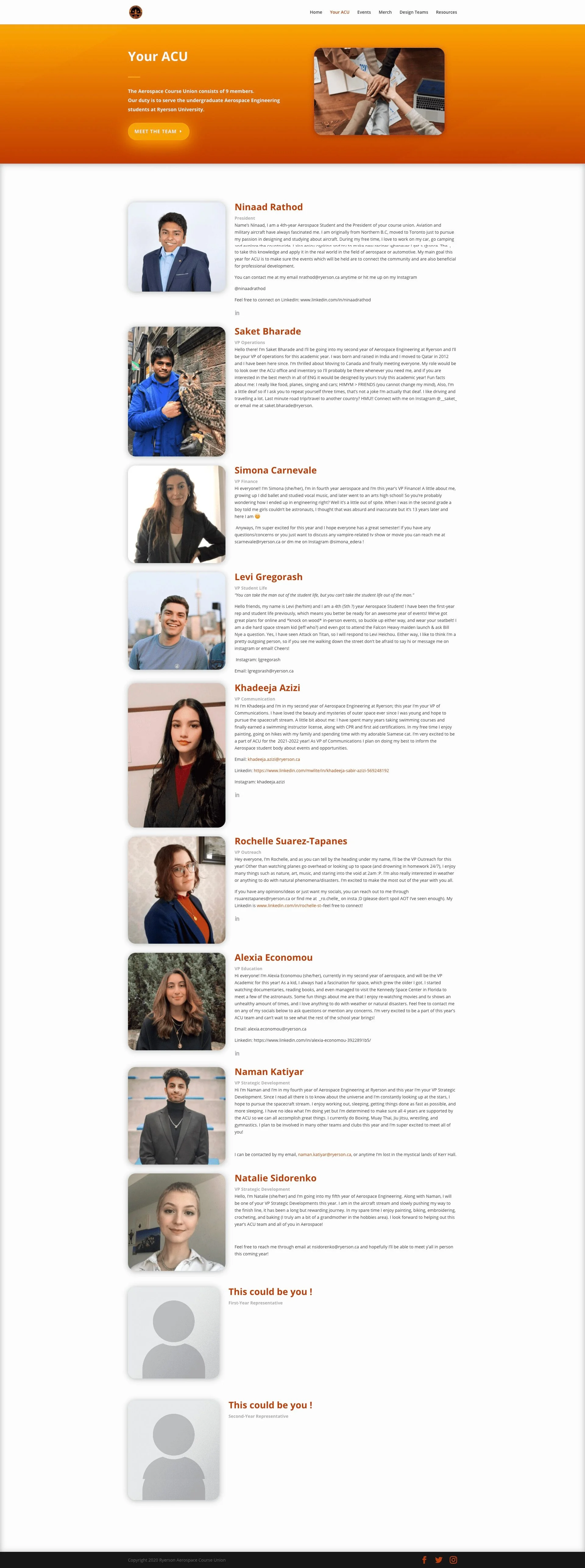 Your-ACU page for aerocu website developed & designed by Dreams Agency Mississauga, Ontario