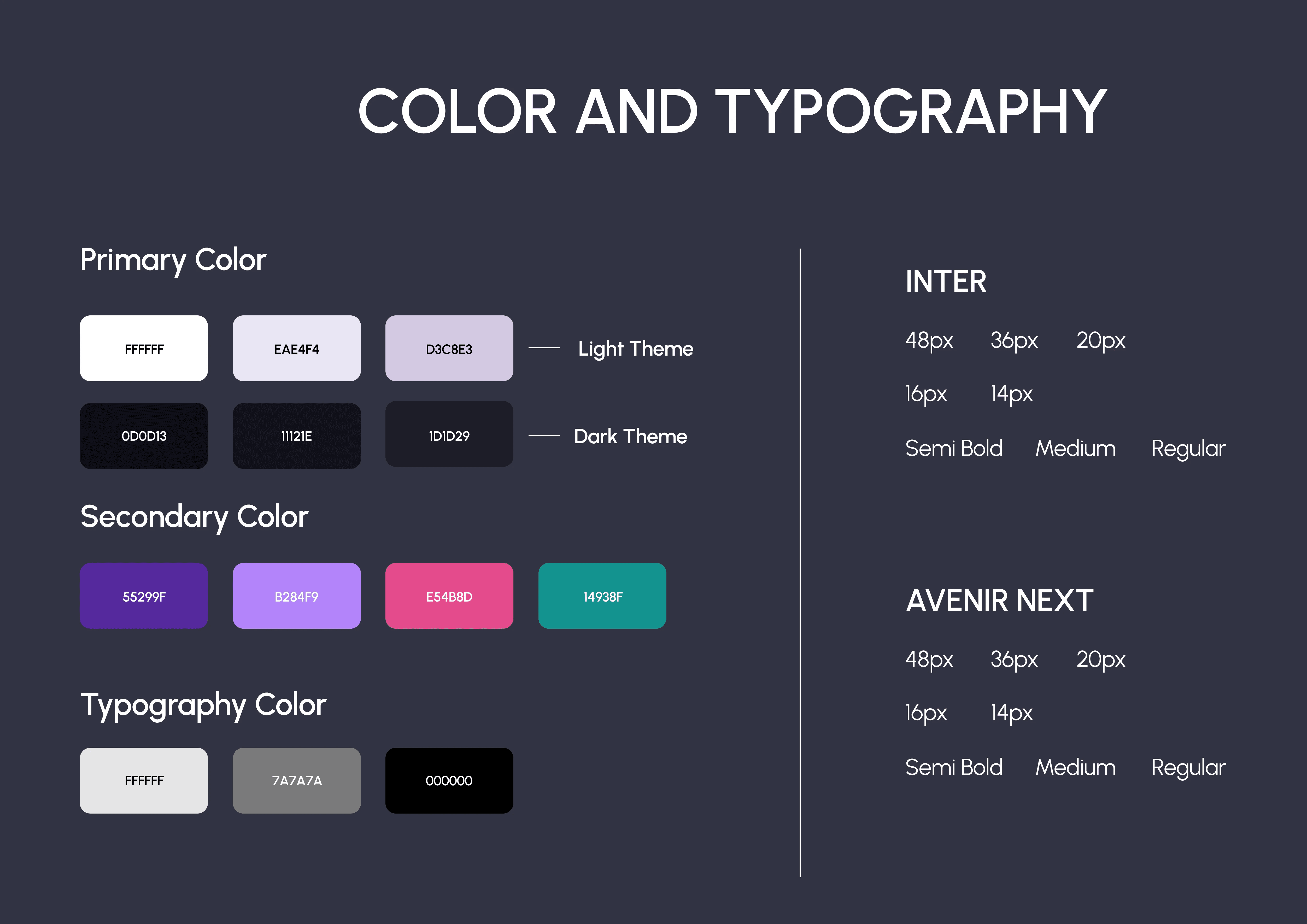 color and typography