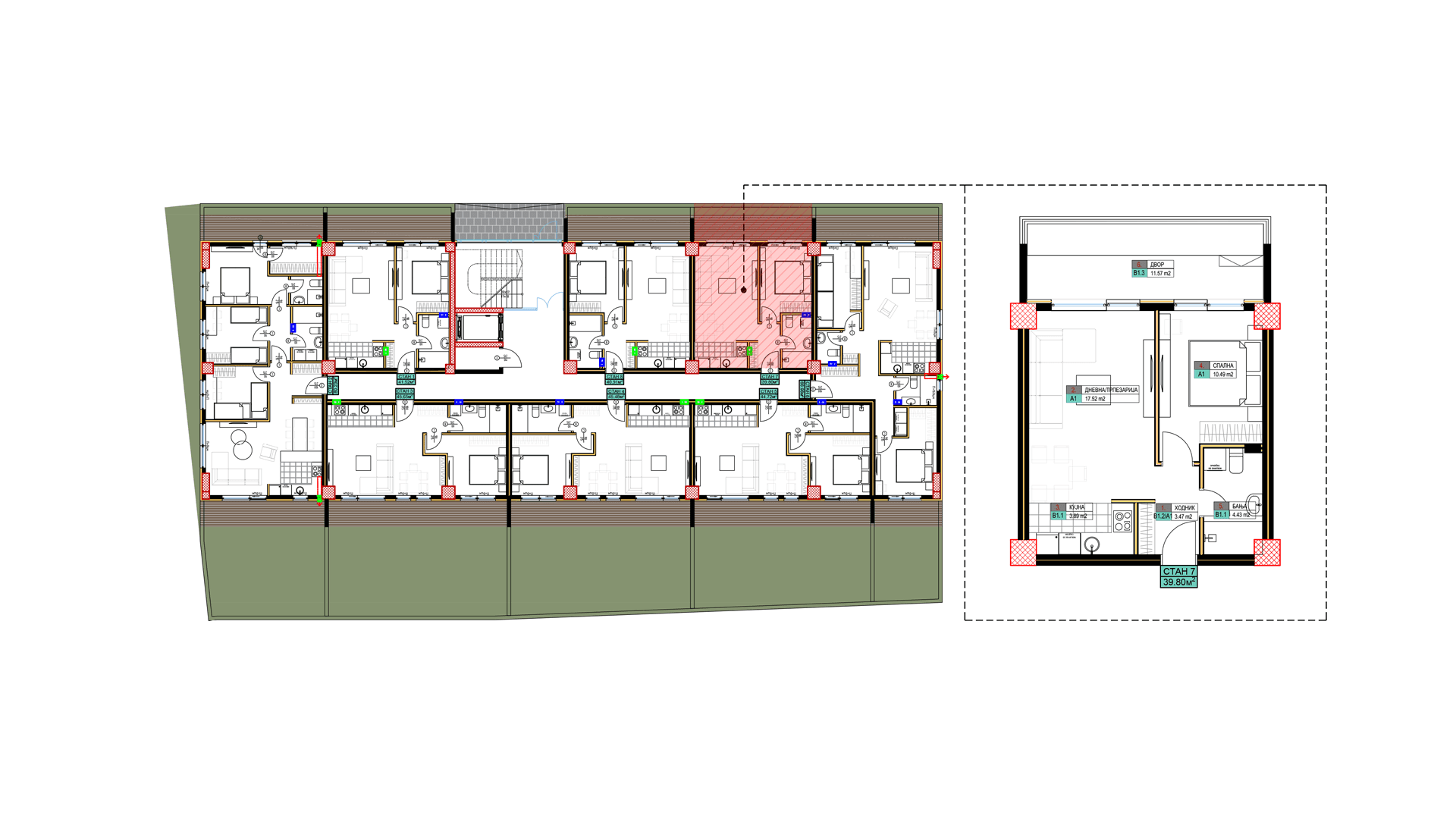 open space living room