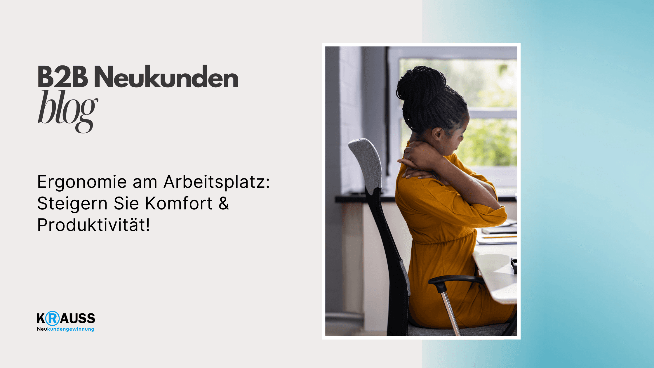 Ergonomie am Arbeitsplatz: Steigern Sie Komfort & Produktivität!