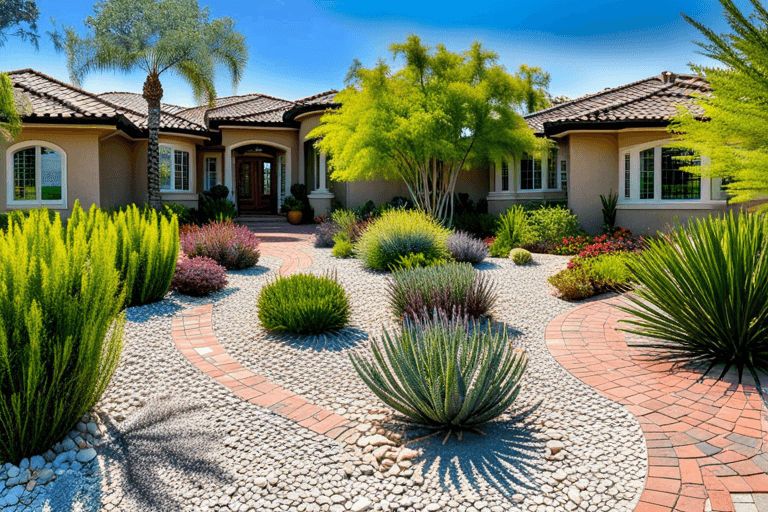 Low water front yard