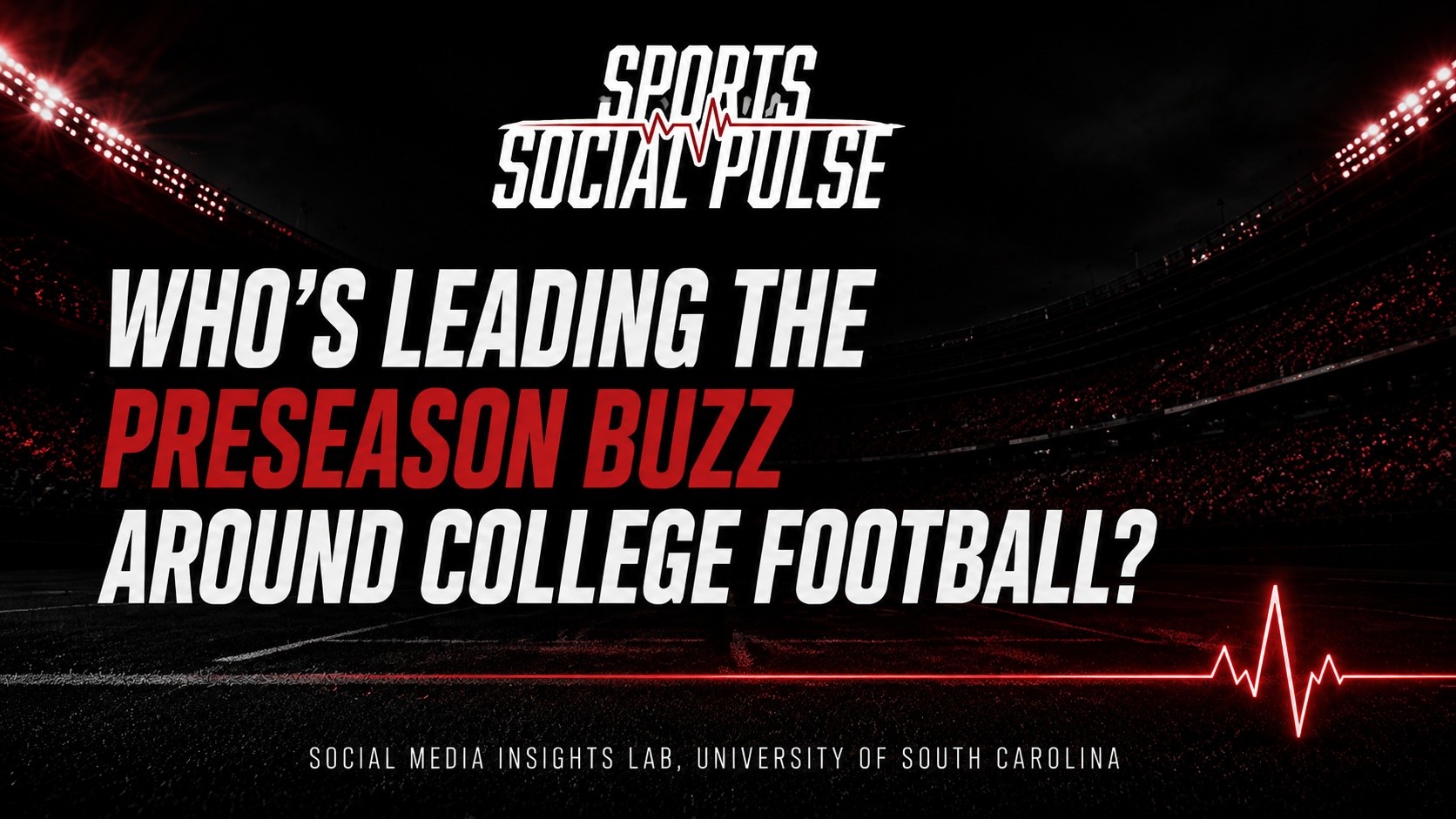 2026 College Sports Social Pulse preseason rankings graphic
