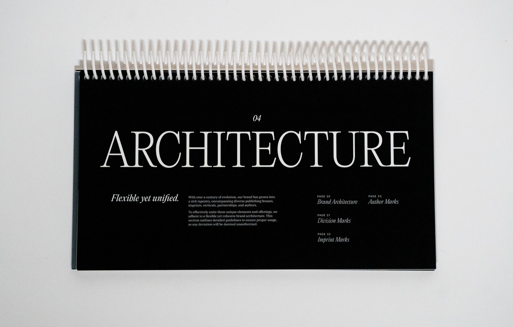 Simon & Schuster brand guidelines spread 28