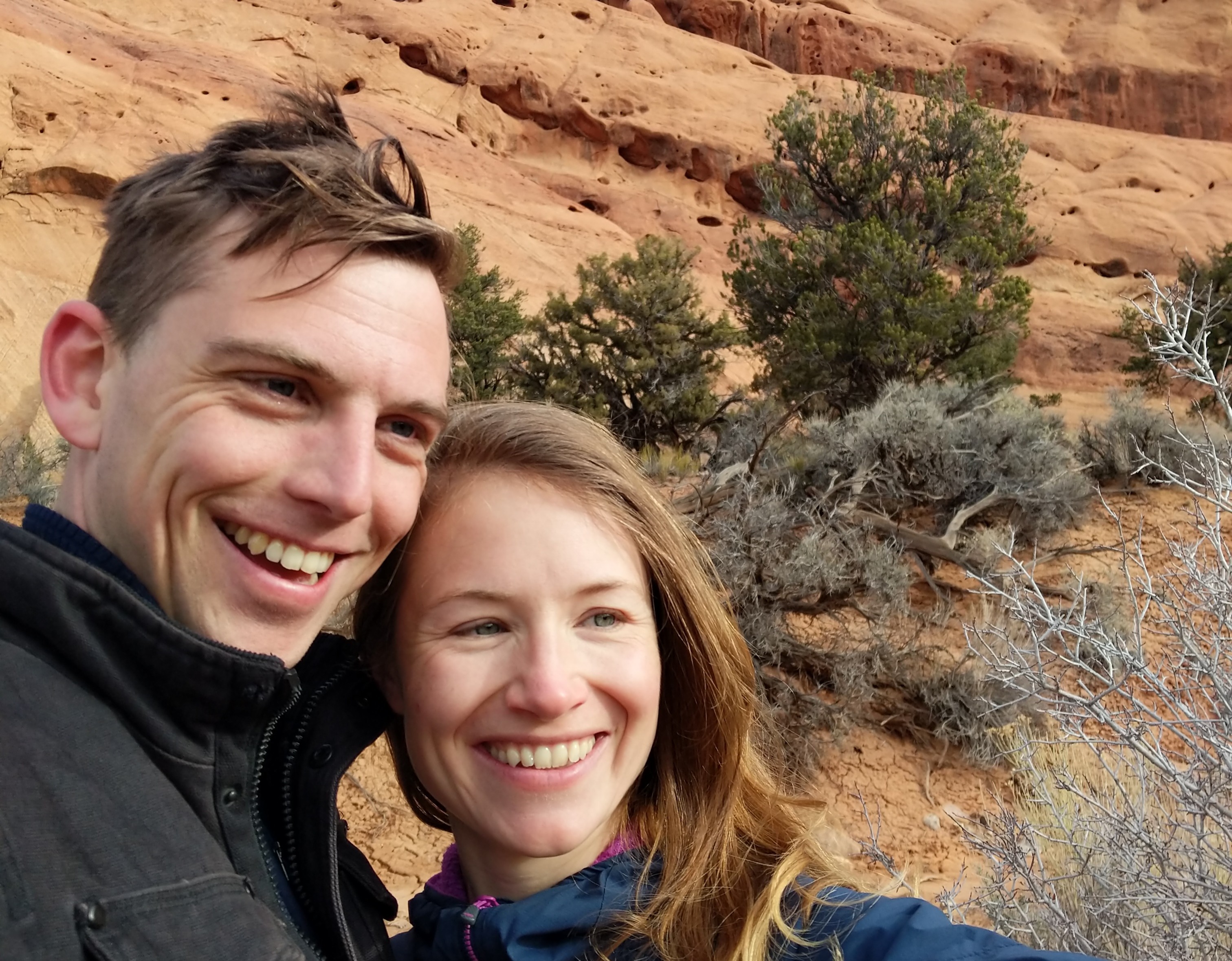 Headshot of Annelise Aldrich and Mark Keller