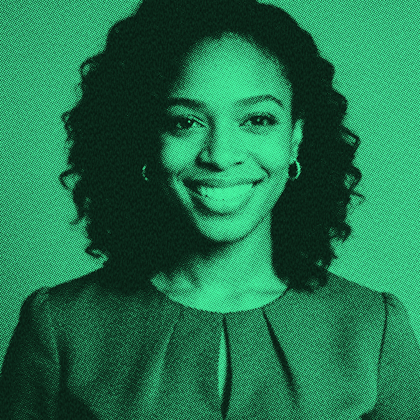 Smiling female team member