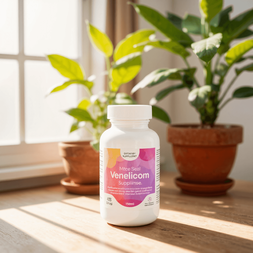 product photography of a bottle of dietary supplement
