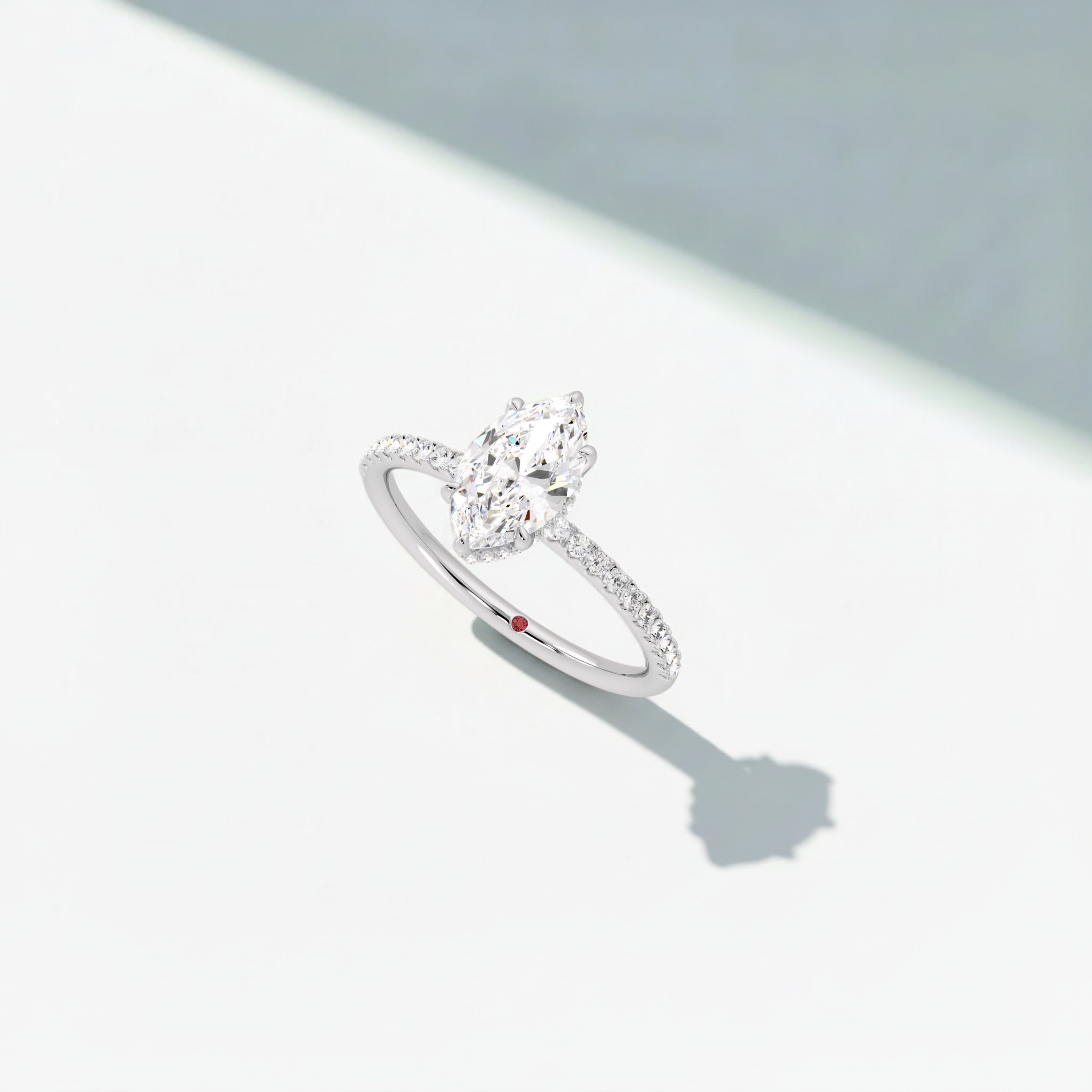Pavé Marquise Love Knot Diamond Ring image 3