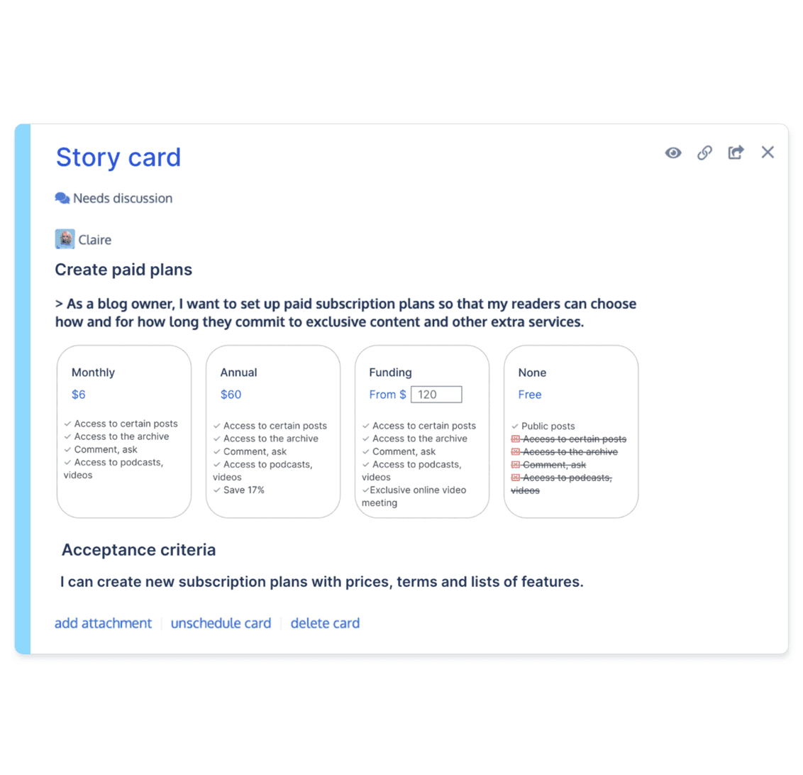  Story card from StoriesOnBoard