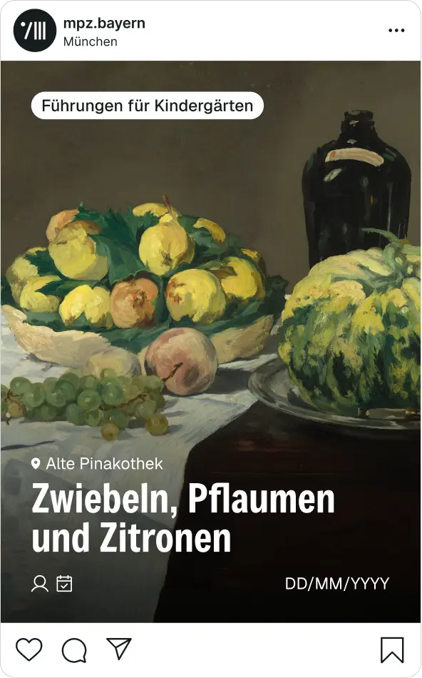 Instagram-Post: Führung „Zwiebeln, Pflaumen und Zitronen“ in der Alten Pinakothek