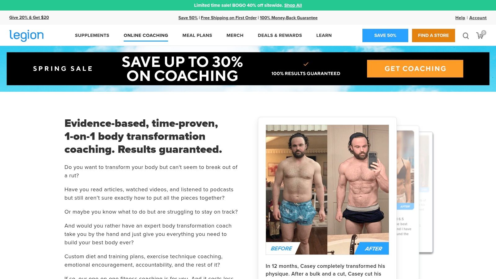 Legion Athletics VIP Coaching