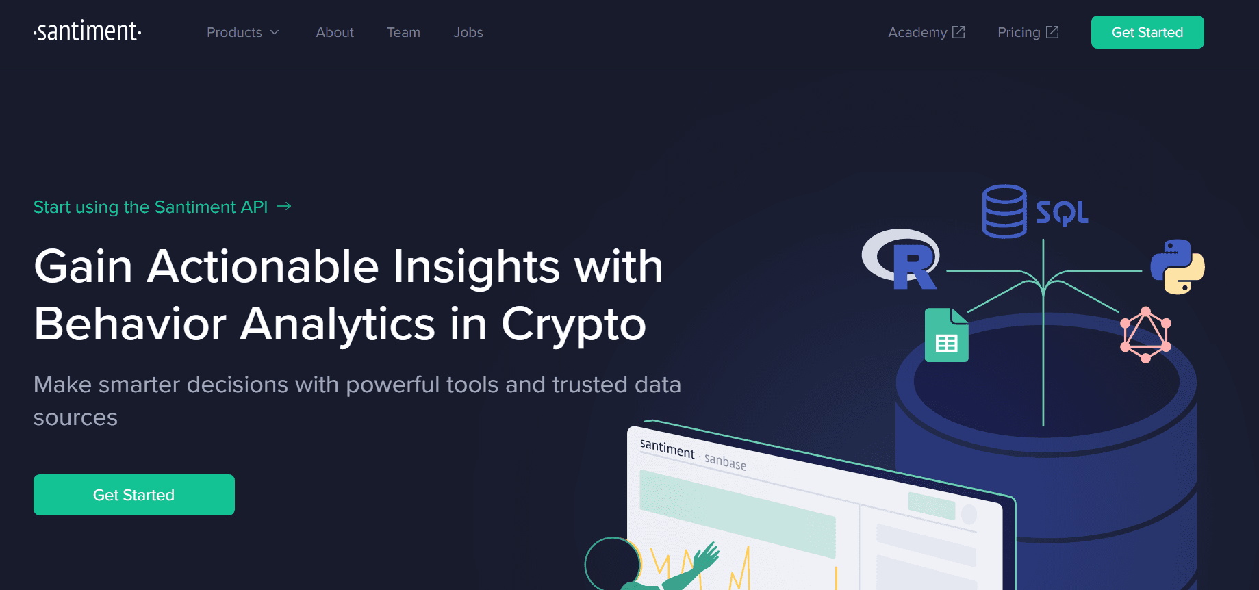 santiment - Best Crypto Analysis Tools