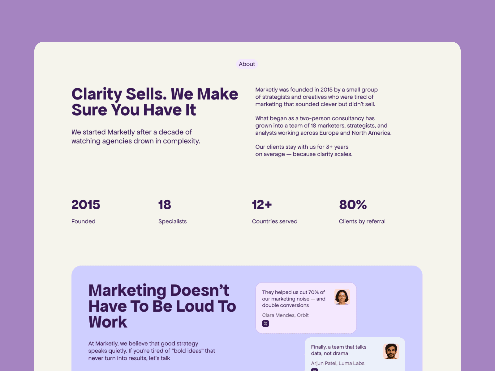 Marketly — Marketing & Agency Framer Template