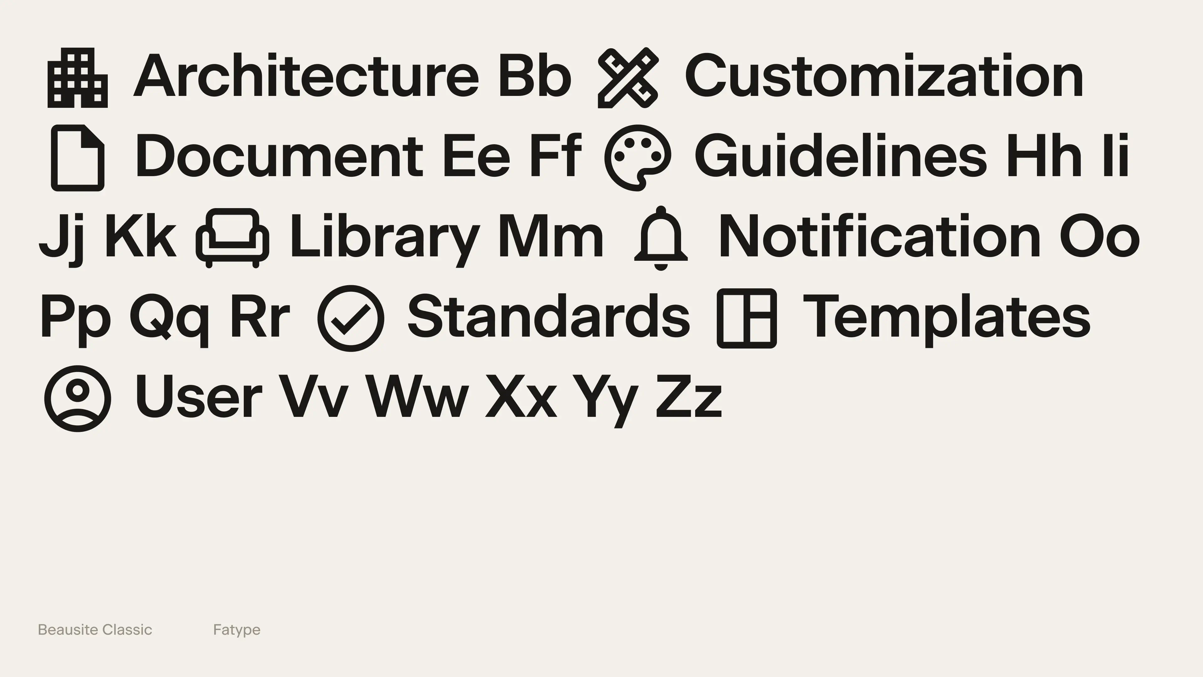 Follio icon and text set