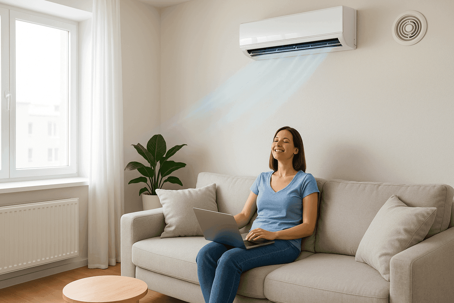 air conditioner in living room