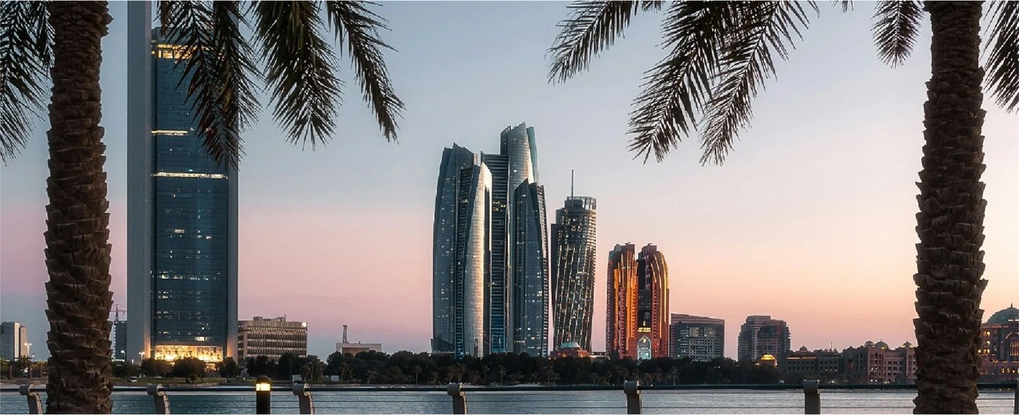 Abu Dhabi City view from afar