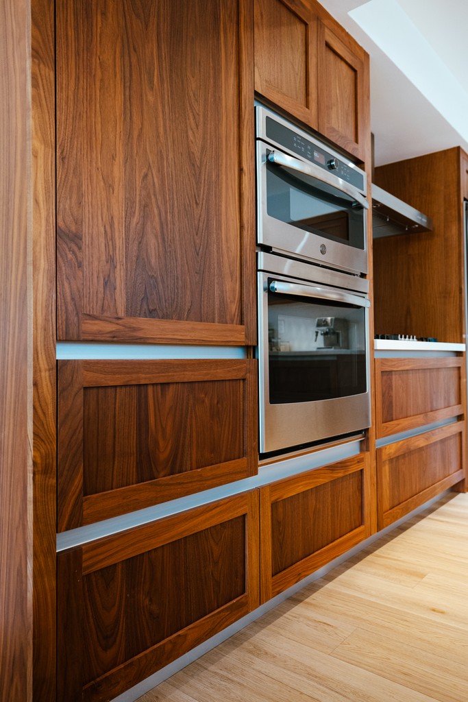 walnut gola kitchen cabinetry