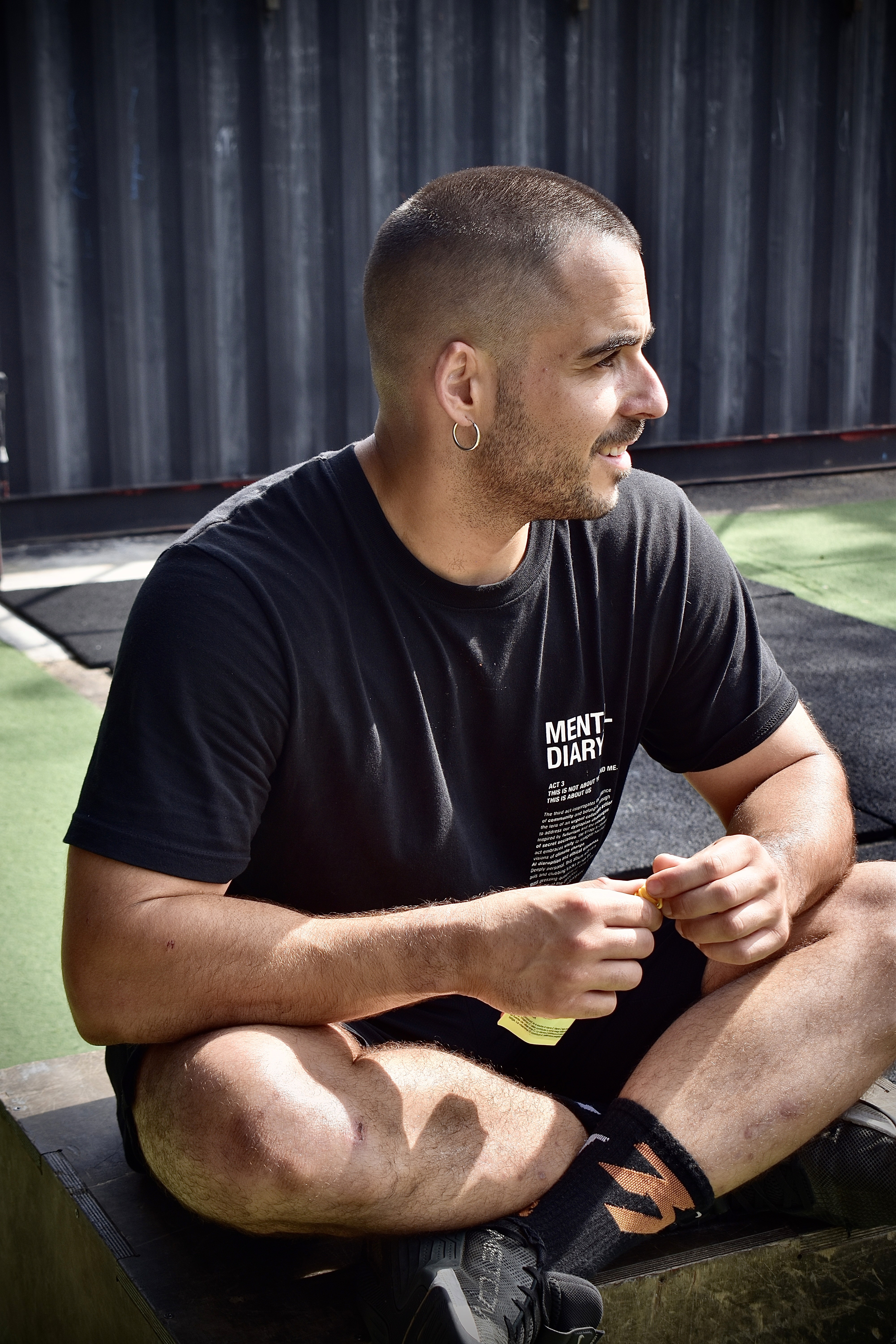 Hombre recuperándose