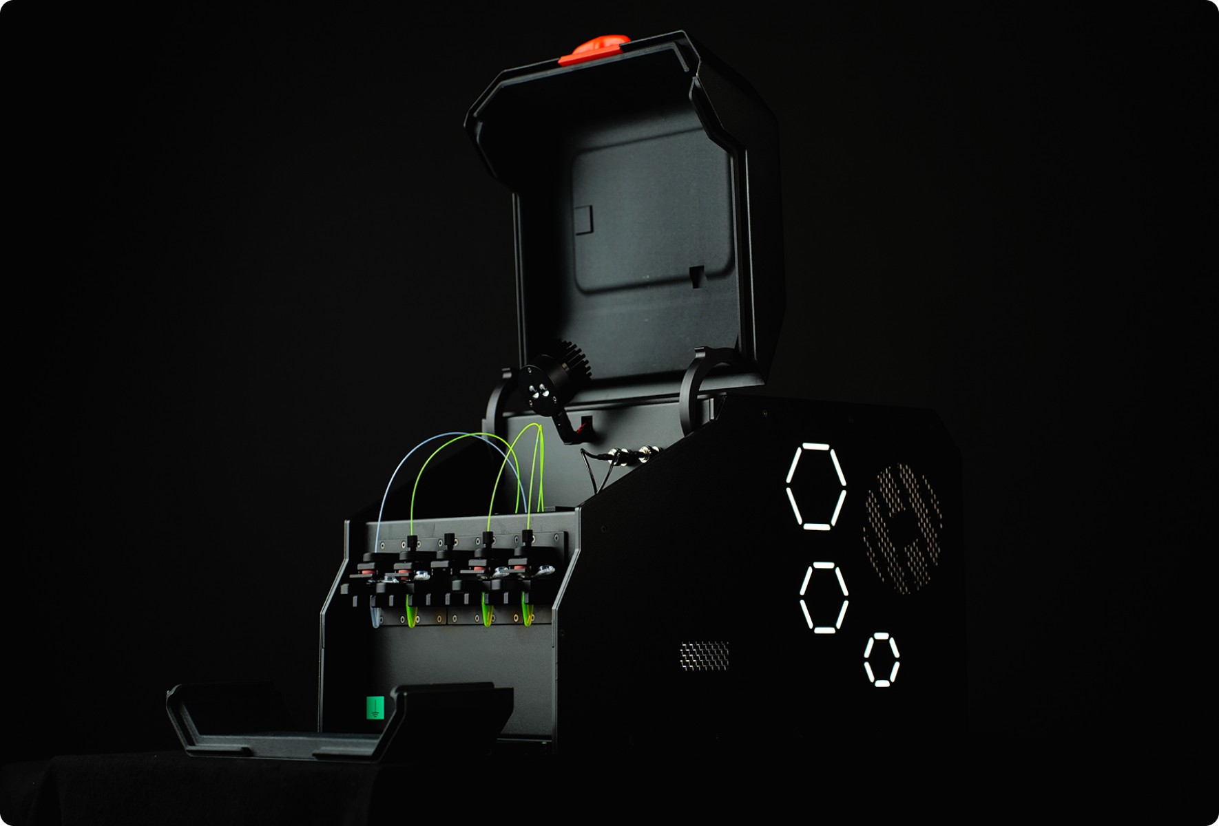 Minimalist home decor with cherry blossoms in a vase and a soft pink gradient, mirroring the calm, modern aesthetic of the Frysta Framer Template.