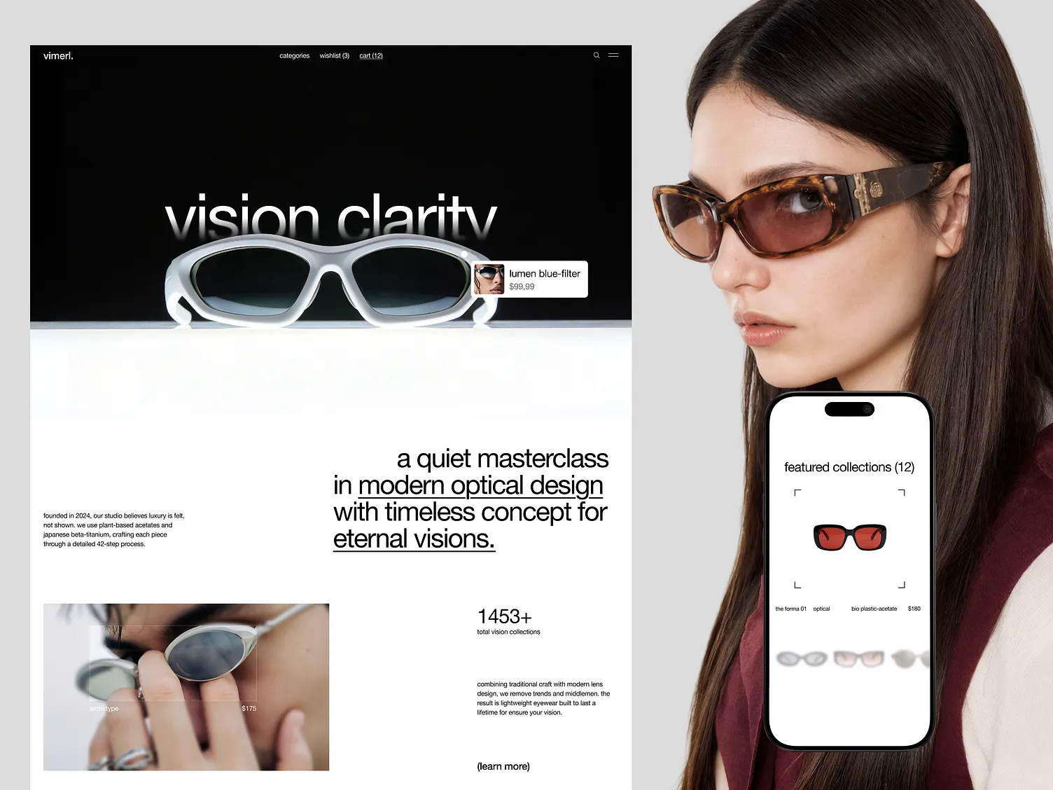 Vimerl — Eyewear E-Commerce Website
