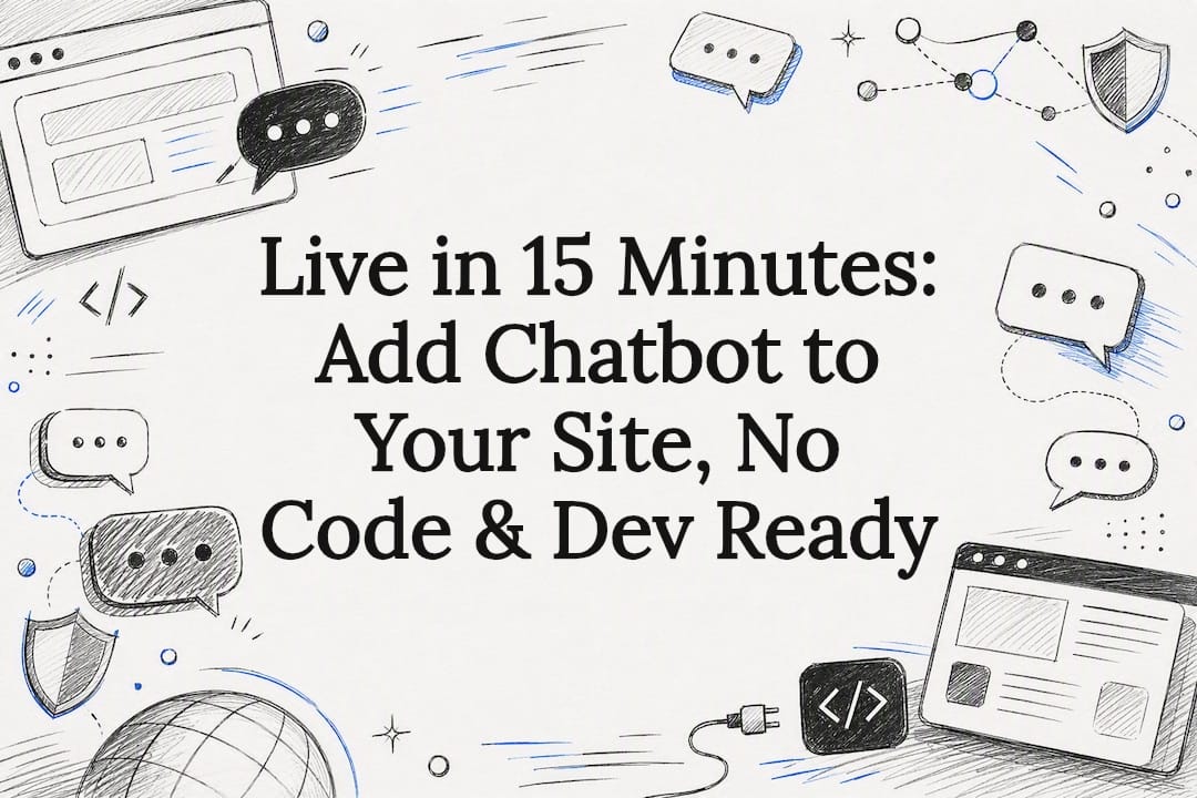 Decorative chatbot installation title card