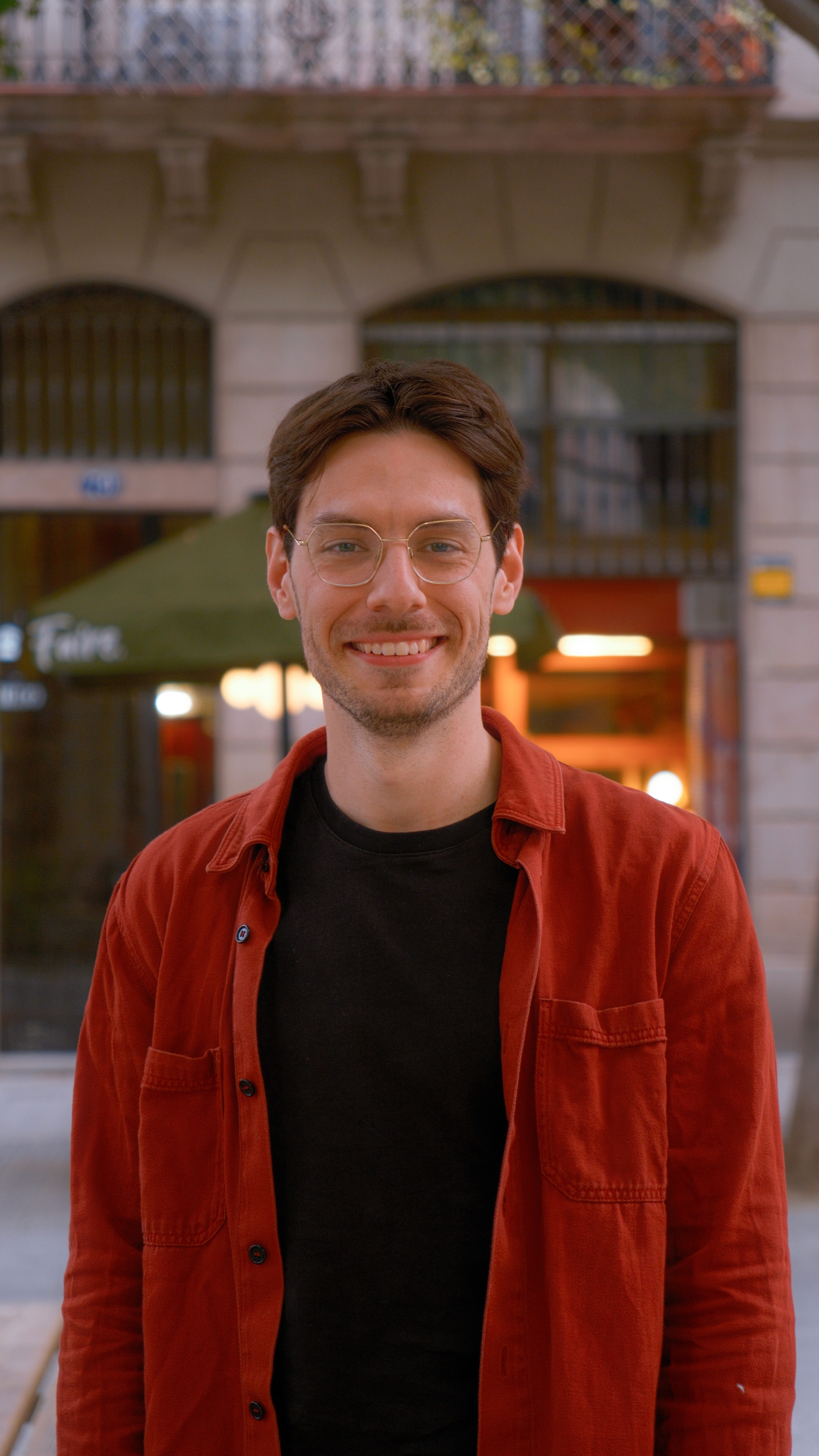 Drawing of Marc's face black and white