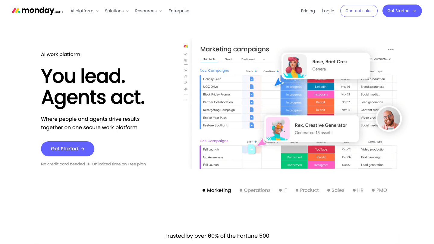 monday.com work platform screenshot