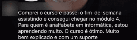 Depoimento de aluno 7
