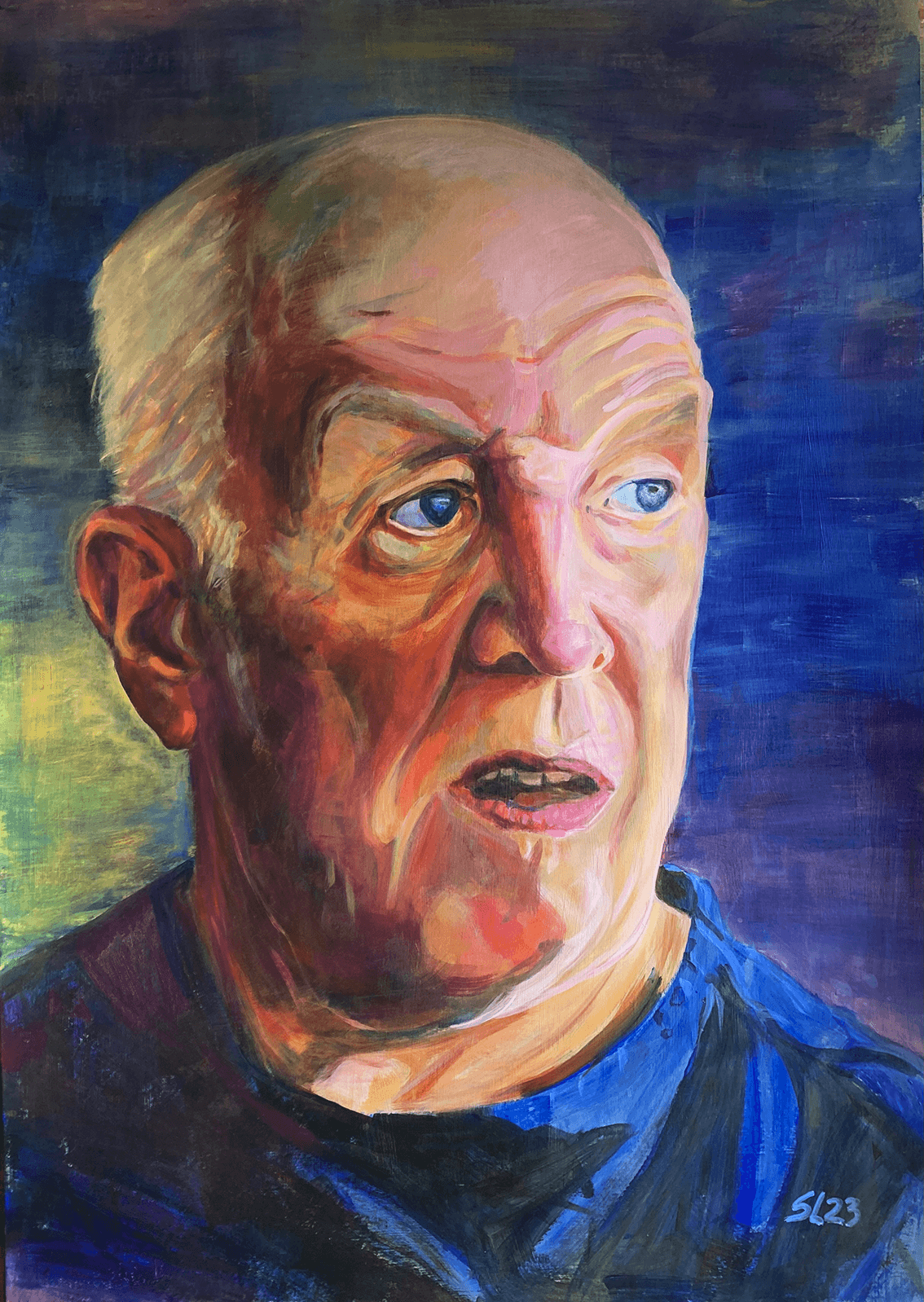 Helmert | acryl op papier | 100x70 cm