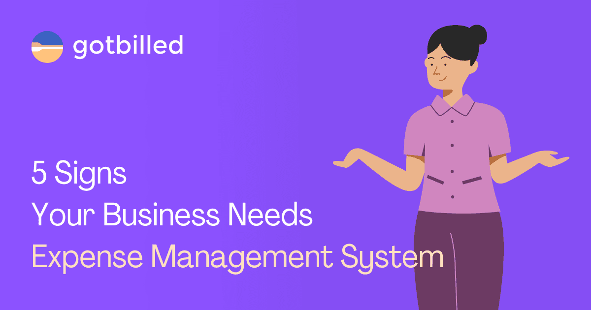 Person with title "5 Signs Your Business Needs Expense Management System"