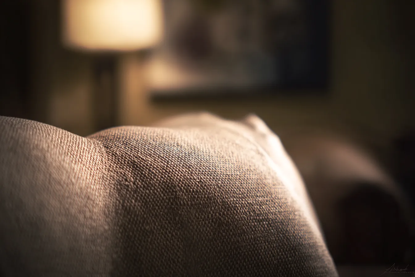 Calming counseling office with soft lighting and comfortable seating.