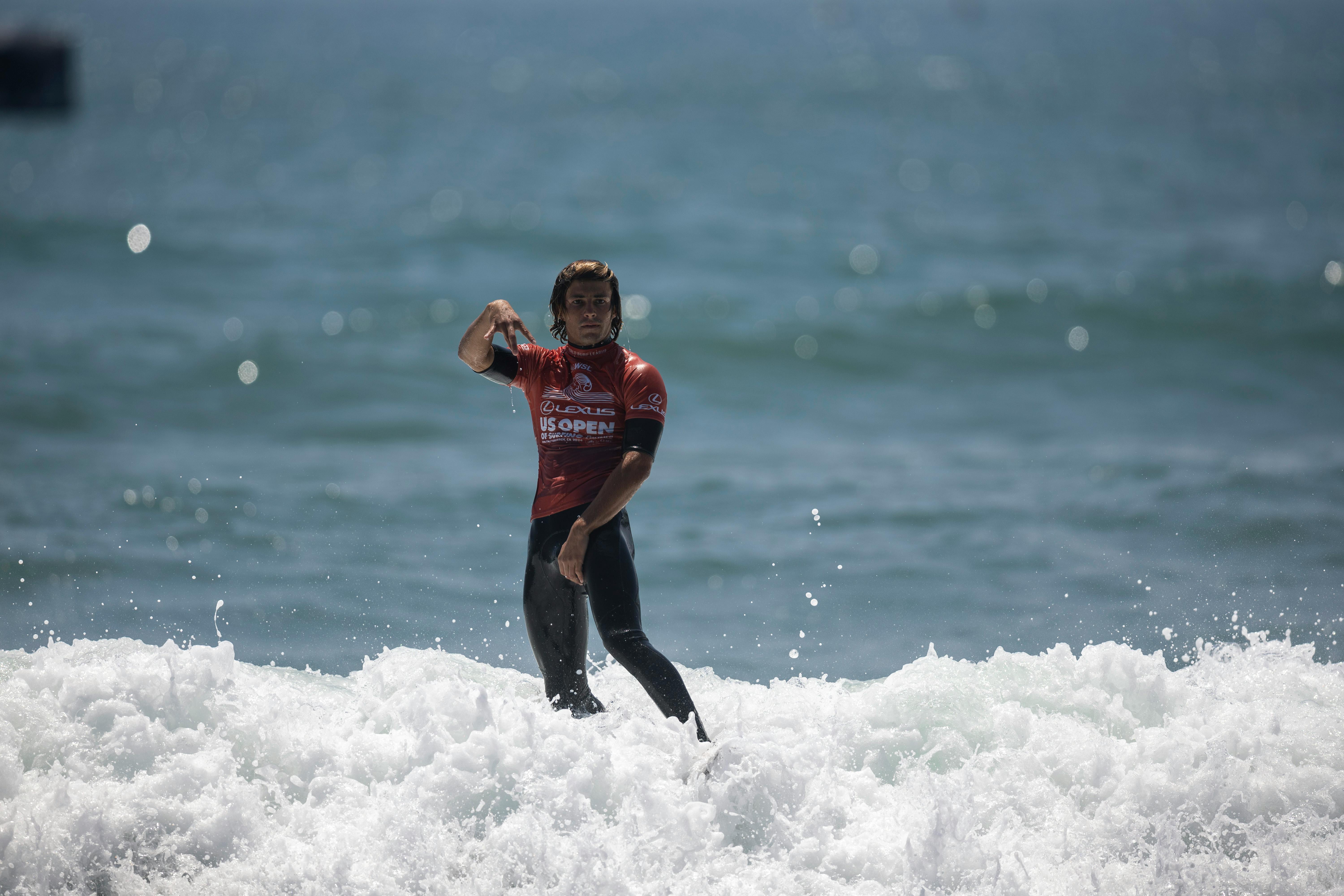 Surfer riding open ocean waves – surfboard rental in the United States