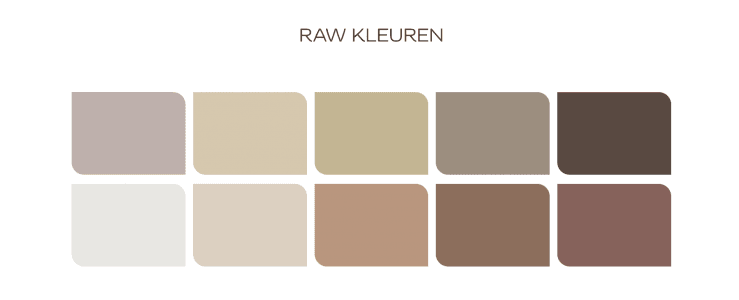raw kleuren