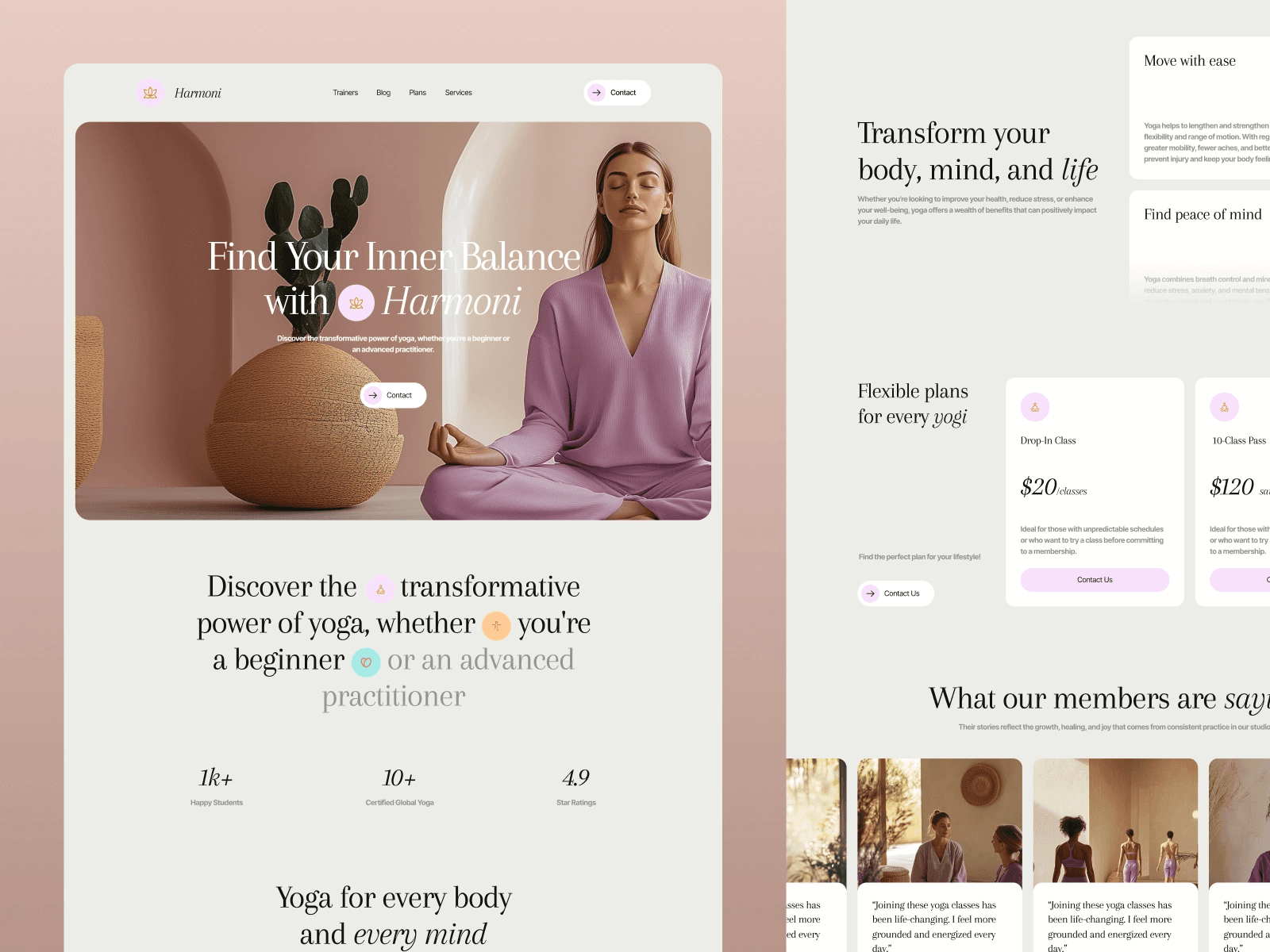 Harmoni - Health Framer Template