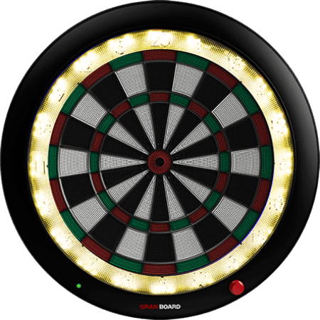 granboard 3s is the premium electronic soft tip dartboard with led lighting