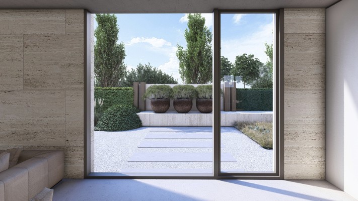 Exclusieve villa high end tuin